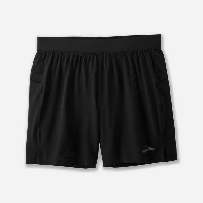 Brooks Sherpa 7 2-In-1 Mens Running Shorts Ireland Black (JIQD-24167)